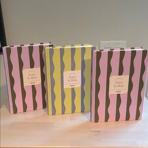 NWOT S/3 PAPIER for Anthropologie lined notebooks